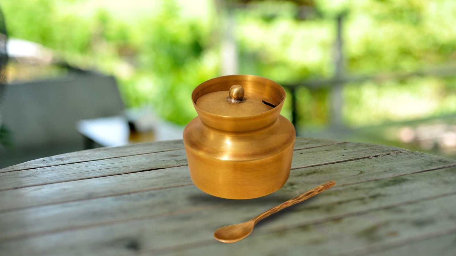 Brass Ghee pot