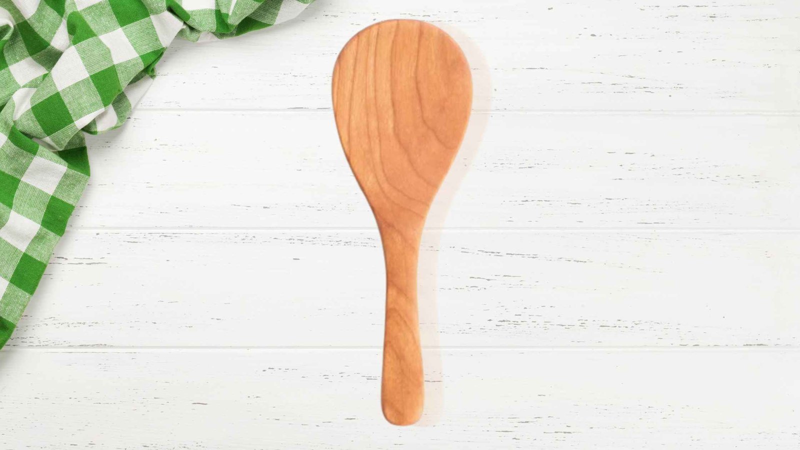 Wooden rice paddle